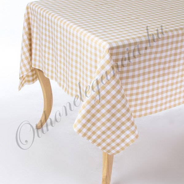 Drapp kockás abrosz