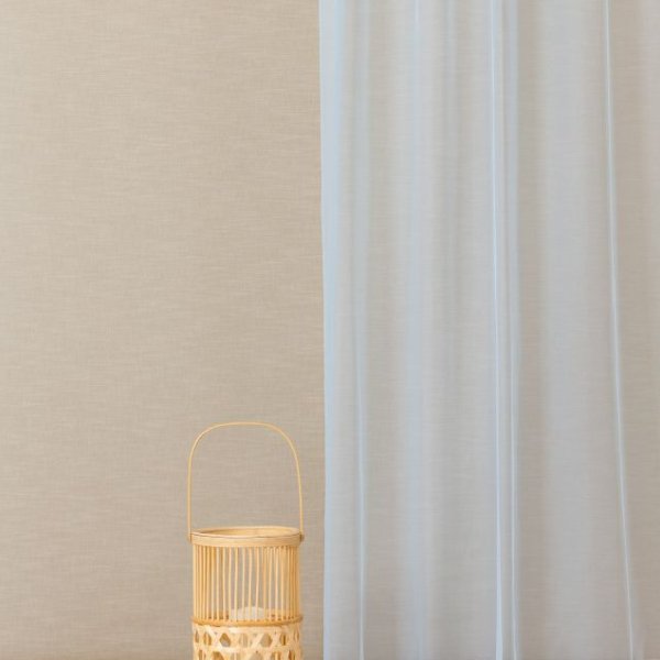 Kék hálós szerkezetű függöny