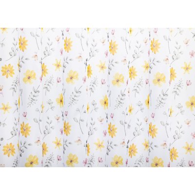 Sárga virágos függöny