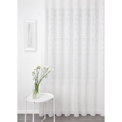 Fehér leveles sablé függöny