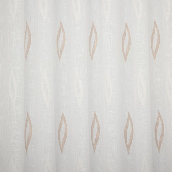 Drapp-fehér mintás függöny