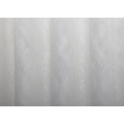 Fehér csillogó klasszikus mintájú függöny