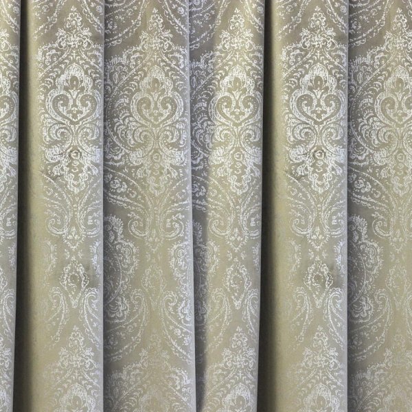 Drapp csillogó barokk mintás dekor