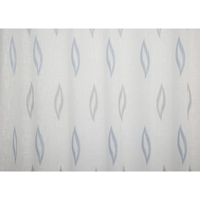 Kék-szürke mintás függöny
