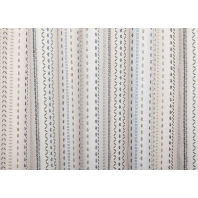 Natúr alapú kék-zöld mintás sötétítő függöny