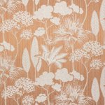 Narancs alapú szövött virágos dekor