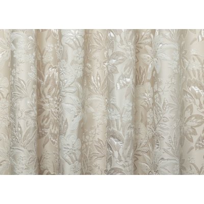 Ecrü nagyvirágos dekor