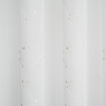 Ecrü virágokkal sorhímzett függöny