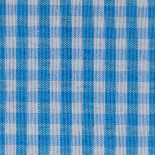 Világoskék apró kockás abrosz