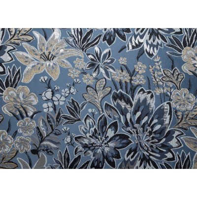 Kék nagyvirágos dekor