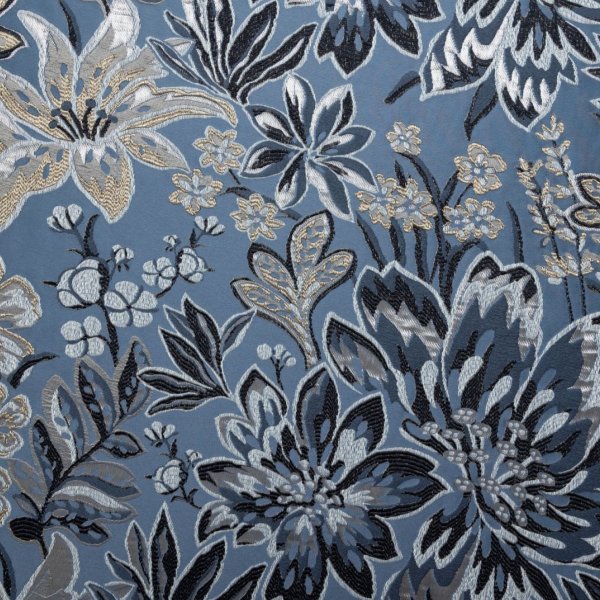 Kék nagyvirágos dekor