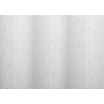 Törtfehér alapon apró rózsaszín csomós függöny