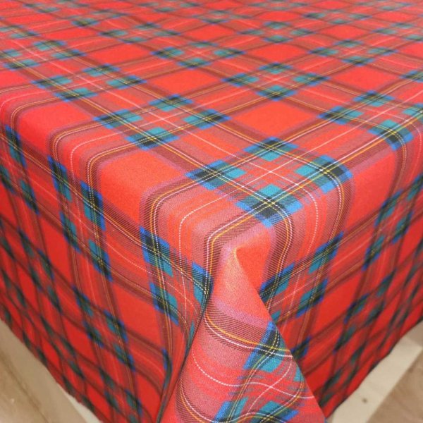 Karácsonyi kockás abrosz