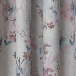 Mályva-púder virágos dimout