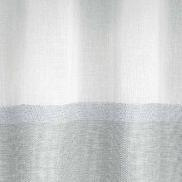 Szövött hatású szürke betétes függöny
