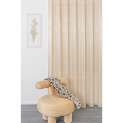 Bézs csillogó klasszikus mintájú függöny