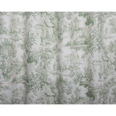 Vintage udvari élet dekor (zöld)