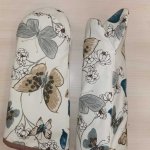 Kék pillangós  kötény szett