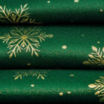 Zöld hópihe mintás ünnepi abrosz