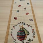 Húsvéti tojásos-nyuszis nagyfutó 45x140cm