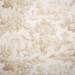 Vintage udvari élet dekor (okker)