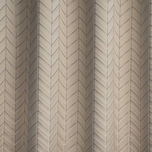 Bézs geometriai mintás selyemfényű dekor