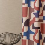 Kék-fahéj absztrakt mintás dimout