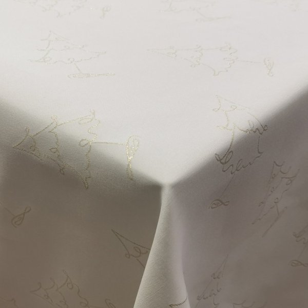 Arany fenyős karácsonyi teflon abrosz