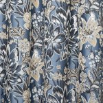 Kék nagyvirágos dekor