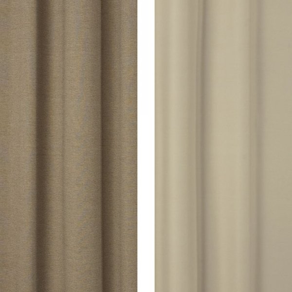 Kétoldalú drapp-bézs black out