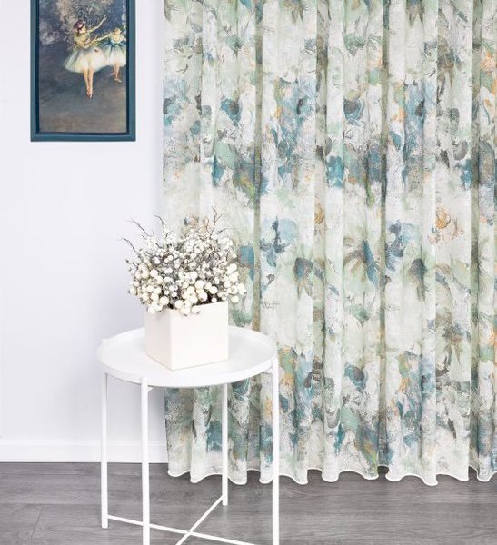 Festmény hatású virágos függöny