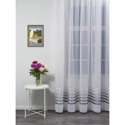 Sötétedő ezüst csíkos függöny