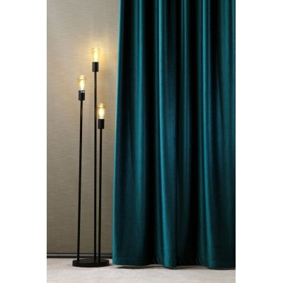 Türkiz szatén fényű dekorfüggöny