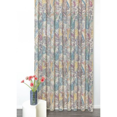 Színes nagyleveles függöny 2.