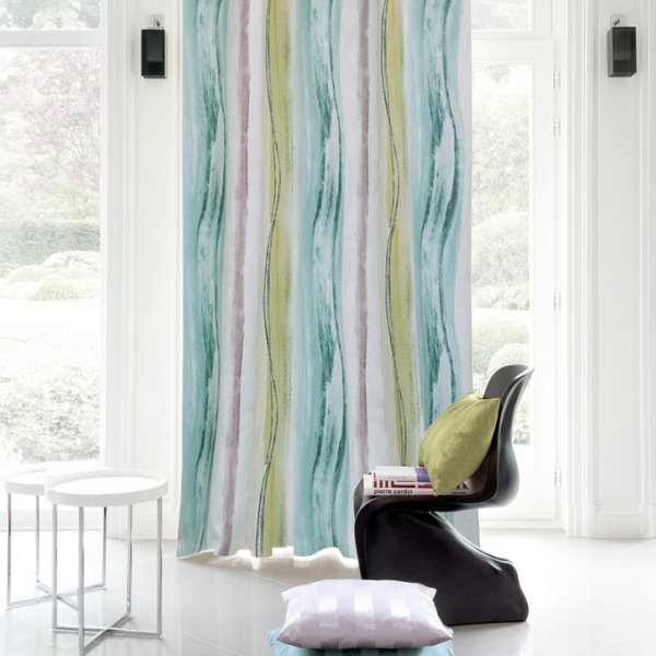 Kék-zöld hullámos dimout