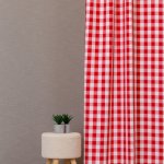 Piros teflonos kockás abrosz