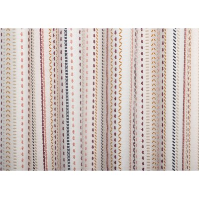 Natúr alapú színes mintás sötétítő függöny