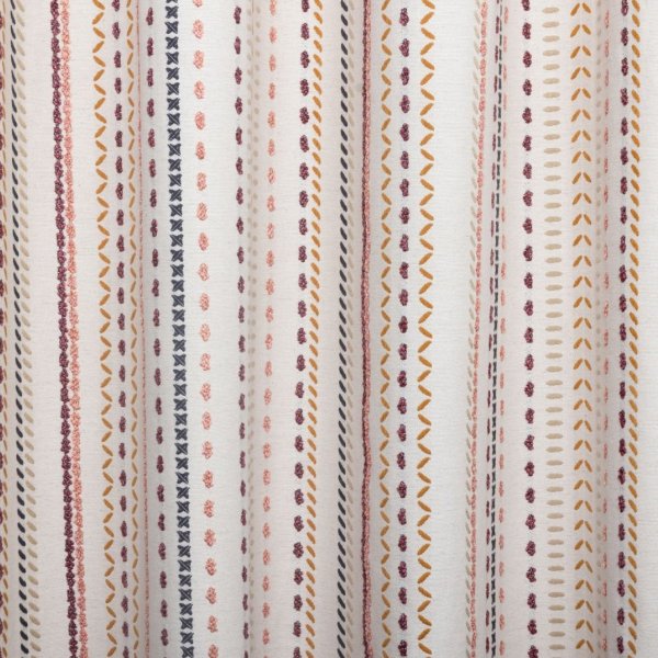 Natúr alapú színes mintás sötétítő függöny