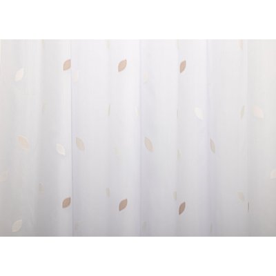 Drapp-ecrü levélmintás függöny