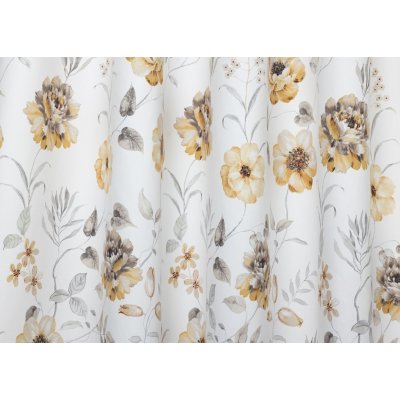 Sárga virágos bársonyos dekor