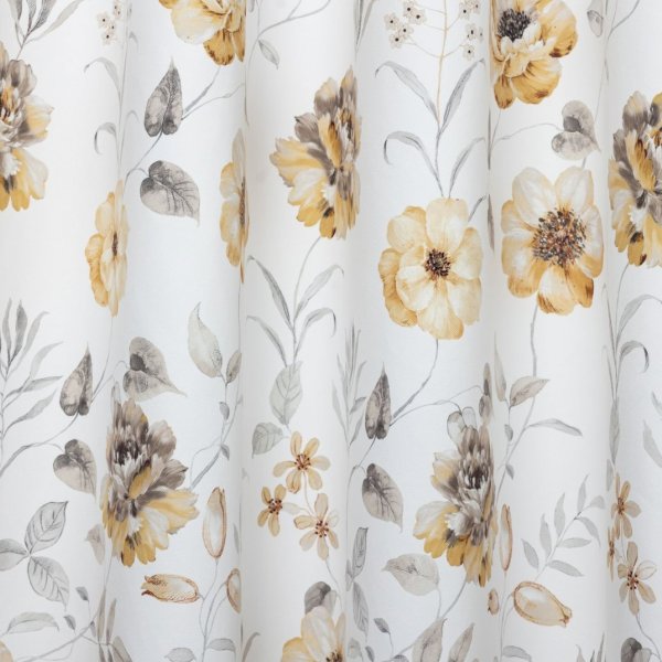 Sárga virágos bársonyos dekor