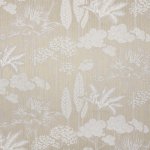 Bézs alapú szövött virágos dekor