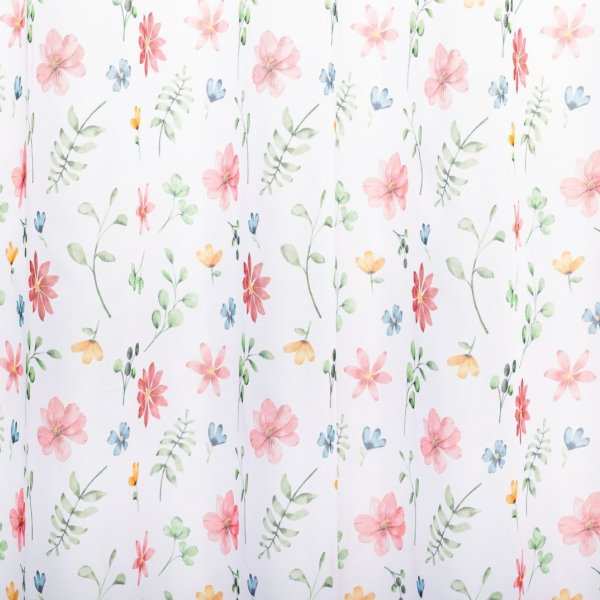 Színes virágos függöny