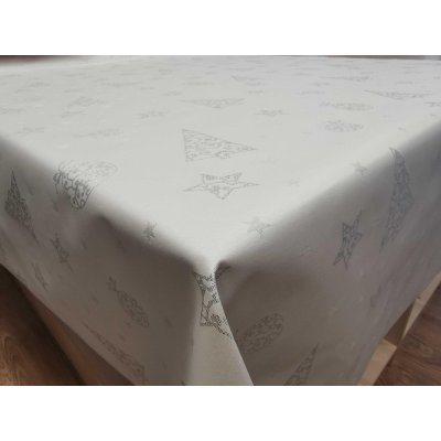 Ezüst csillogó mintás impregnált abrosz