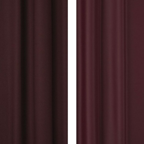 Kétoldalú padlizsán-burgundy black out