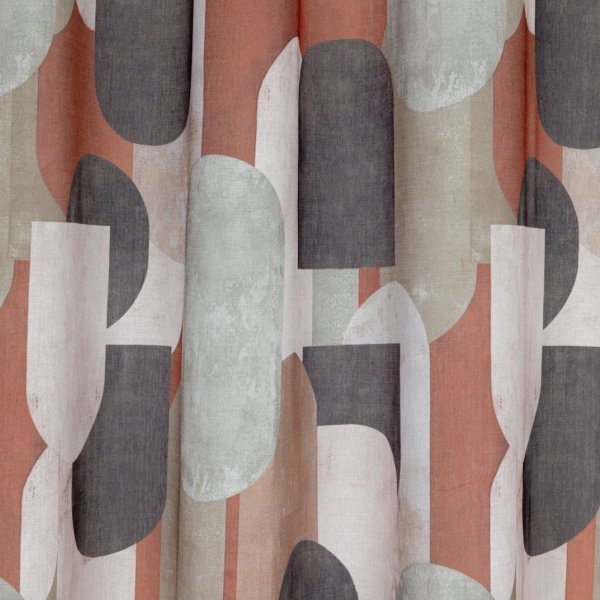 Színes retro  mintás függöny1.