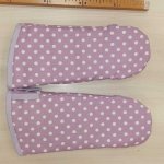 Lila pöttyös kesztyű (1pár/2 db)