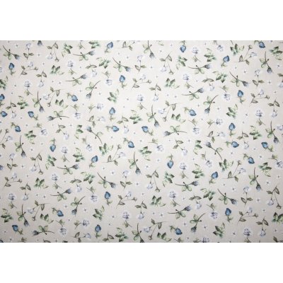 Kék rózsa mintás dekor