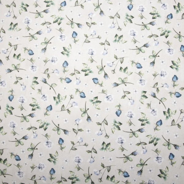 Kék rózsa mintás dekor