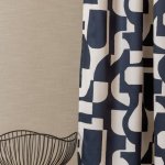 Fekete absztrakt mintás dimout